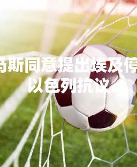 哈马斯同意提出埃及停火，以色列抗议