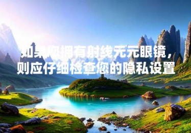 如果您拥有射线元元眼镜，则应仔细检查您的隐私设置
