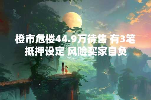 橙市危楼44.9万待售 有3笔抵押设定 风险买家自负