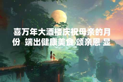 喜万年大酒楼庆祝母亲的月份  端出健康美食 颂亲恩 显孝心 提世界日报可享优惠折扣