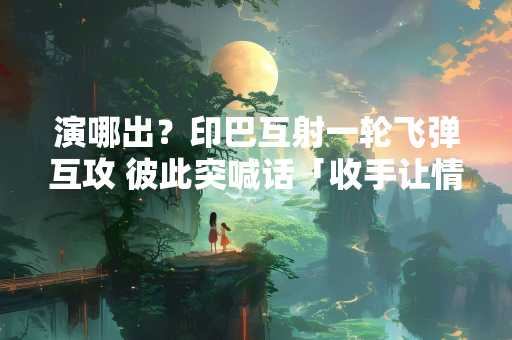 演哪出？印巴互射一轮飞弹互攻 彼此突喊话「收手让情势降温」