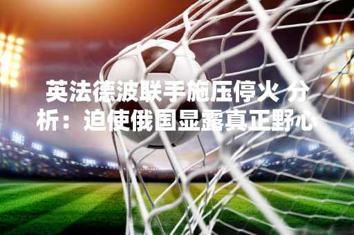英法德波联手施压停火 分析：迫使俄国显露真正野心