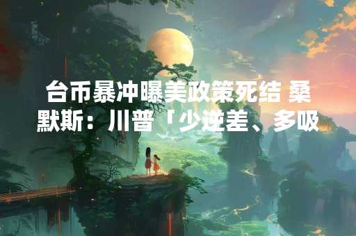 台币暴冲曝美政策死结 桑默斯：川普「少逆差、多吸金」根本幻想