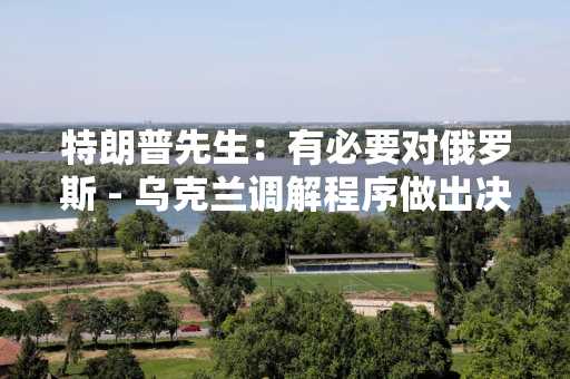 特朗普先生：有必要对俄罗斯 - 乌克兰调解程序做出决定