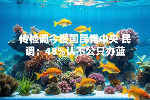 传检调今搜国民党中央 民调：48%认不公只办蓝