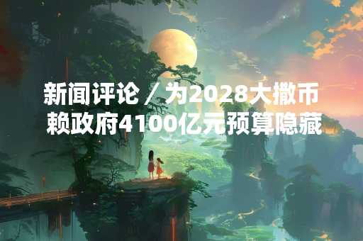 新闻评论／为2028大撒币 赖政府4100亿元预算隐藏玄机