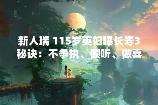 新人瑞 115岁英妇曝长寿3秘诀：不争执、倾听、做喜欢的事