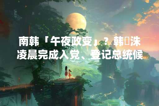 南韩「午夜政变」？韩悳洙凌晨完成入党、登记总统候选人