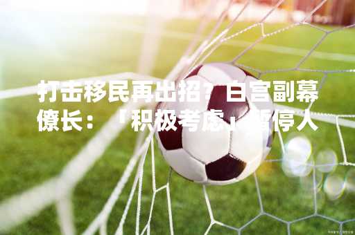 打击移民再出招？白宫副幕僚长：「积极考虑」暂停人身保护令