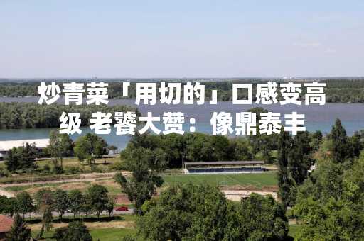 炒青菜「用切的」口感变高级 老饕大赞：像鼎泰丰