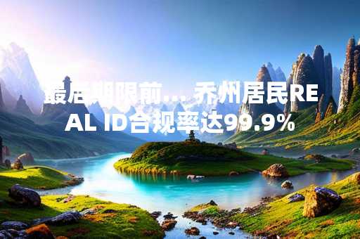 最后期限前… 乔州居民REAL ID合规率达99.9%