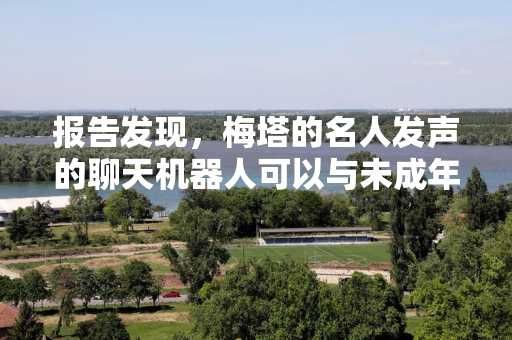 报告发现，梅塔的名人发声的聊天机器人可以与未成年人讨论性爱