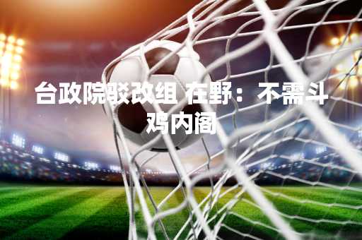 台政院驳改组 在野：不需斗鸡内阁