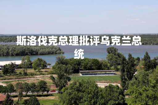 斯洛伐克总理批评乌克兰总统