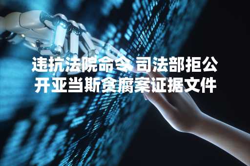 违抗法院命令 司法部拒公开亚当斯贪腐案证据文件