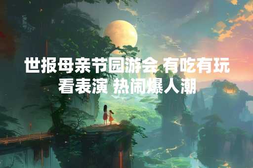 世报母亲节园游会 有吃有玩看表演 热闹爆人潮
